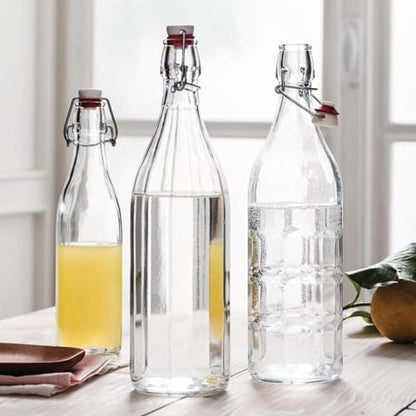 Bormioli Rocco Moresca Bottle, 33.75 oz, Clear, Twin