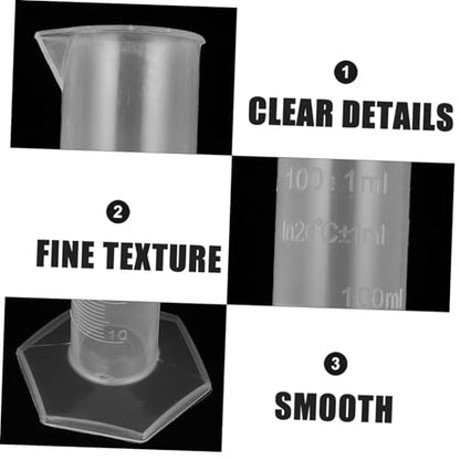 Veemoon 1set Graduated Measuring with Droppers for Accurate Liquid Transfer Laboratories Kitchens and Schools Plastic Lab Equipment