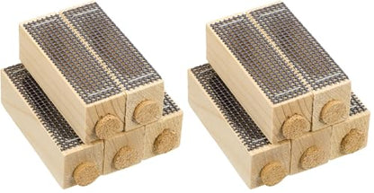Toddmomy Wooden Queen Cage - 10 Pack Beekeeping Supplies for Queen Rearing and Beehive Splits, Wooden Cages for Beekeepers - size: 6.00X2.00X2.00CM (Pack of 2)