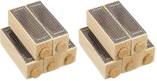 Toddmomy Wooden Queen Cage - 10 Pack Beekeeping Supplies for Queen Rearing and Beehive Splits, Wooden Cages for Beekeepers - size: 6.00X2.00X2.00CM (Pack of 2)