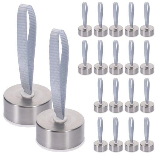 BESPORTBLE Water Bottle Replacement Caps: 20 PCS 1.5in Metal Screw Lids with Rope for Reusable Glass Bottles Leakproof Universal Seals Sports Drink Jugs Mouth Plugs