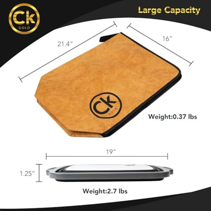 New LARGE Collapsible BBQ Prep Tub XL with LOCKING LID & Meat Resting Bag - BPA Free Cutting Board with Lid, Leak Free, Strong Drain Hole for Meal Prep, Marinating, Grilling & Food Storage (Black 16L) - color: Black