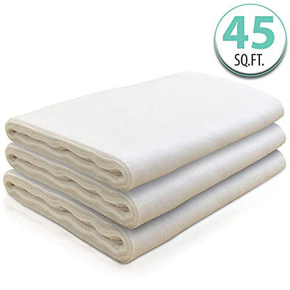 O'Creme Cheese Cloth, 45 Square Feet, 50 Grade, 100% ALL-NATURAL, Ultra Fine Cotton, for Cheesemaking, Food Preparation, Filtering and Straining