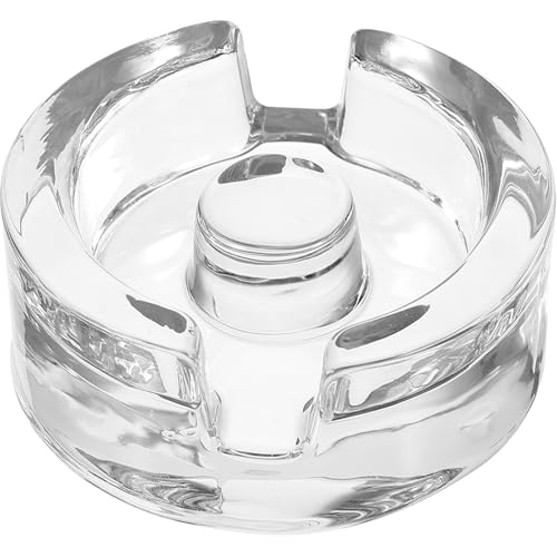SHOWERORO Glass Weights for Fermenting with Comfortable to Hold Handle, Heavy Glass Fermentation Lids Compatible with Wide Mouth Mason Jars, Dishwasher Safe for Sauerkraut, Pickling,