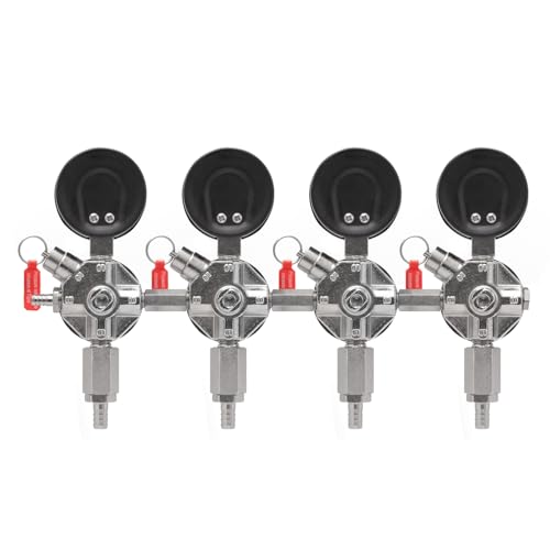 Kegco Secondary Regulator, Four Gauge