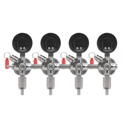 Kegco Secondary Regulator, Four Gauge
