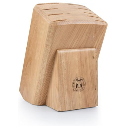 Schmidt Brothers - Gridiron Series - 10-Piece Knife Set, High-Carbon Stainless Steel Cutlery with White Ash Wood Knife Block - color: Gridiron
