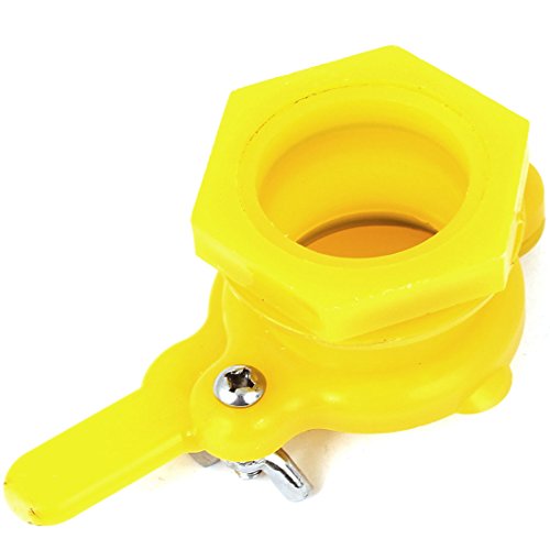 Aexit 40mm Dia. Kitchen Accessories Plastic Honey Shake Machine Gate Valve Breeder Bottling Napkin Holders Tool Yellow