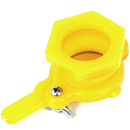 Aexit 40mm Dia. Kitchen Accessories Plastic Honey Shake Machine Gate Valve Breeder Bottling Napkin Holders Tool Yellow