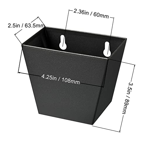 Black Bottle Cap Catcher Wall Mounted Stainless Steel Mountable Beer Top Bucket with Drain Openings for Table Cooler Post - color: Black