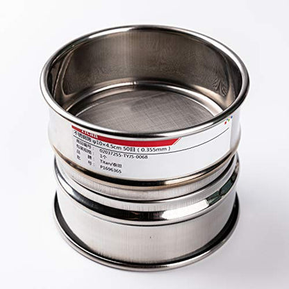 φ10×4.5cm 12 Mesh 304 Stainless Lab Sieves Economy Test Sieve 304 Stainless Steel Wire Cloth（1.6mm） - size: φ10×4.5cm 12 Mesh(1.6mm)