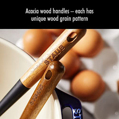 Staub Silicone with Wood Handle Cooking Utensil, Pastry Brush