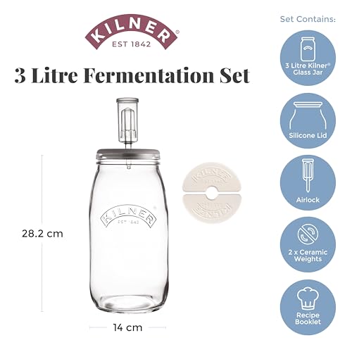 Kilner Create & Make Fermentation Set | 3L - size: 3 liters