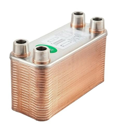 30-60 Plates Stainless Steel Heat Exchanger - Wort Chiller for Homebrew Beer Counterflow Cooling & Heating(40 Plates) - color: 40 Plates