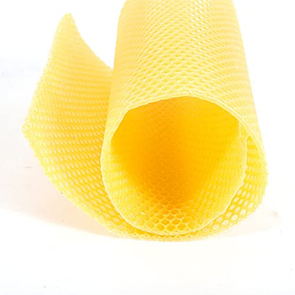 AngelcityCC 30 Pcs Beeswax Sheets Beeswax Foundation Sheets for Candle Making Natural Bee Wax Honeycomb Sheets for Hives (41.5cm x 19.5cm)