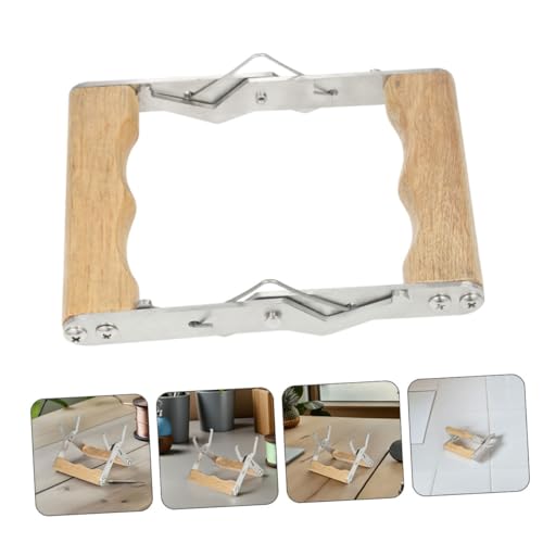 YARNOW 4pcs Beekeeping Frame Grip Tool with Wood Handle Durable Metal Hive Frame Lifter for Efficient Hive Management Beekeeping Equipment Supplies