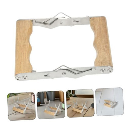 YARNOW 4pcs Beekeeping Frame Grip Tool with Wood Handle Durable Metal Hive Frame Lifter for Efficient Hive Management Beekeeping Equipment Supplies