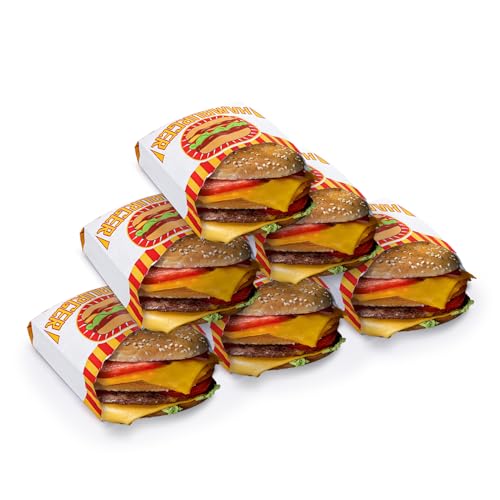 Yarlung 300 Pack Hot Dog Bags and Hamburger Wrappers Set, Grease-proof Food Wrapper Warming Foil Hot Dog Sleeves Retain Heat for Popcorn, Sausages, Party, Snack Bar