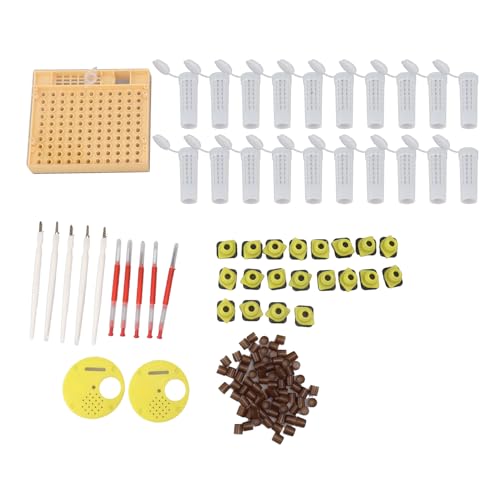 Beekeeping Tools,Bee Rearing Cup,Queen Bee Rearing System Plastic Breeding Cell Cup Kit Beekeeping Grafting Equipments Supplies