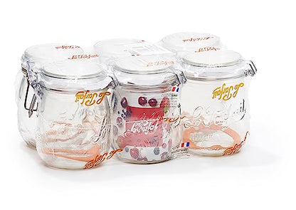 Le Parfait Super Jars (6 Pack, 750ml - 24oz) - color: 750ml (OLD)