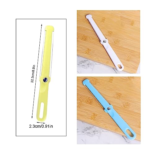 3 Pack Cheese Slicer Handheld 2 Side Wire Blade Knife Butter Cutter Peeler Spatula Cake Sausage Ham Slicing Tool for Cheddar Gruyere Raclette Mozzarella Block