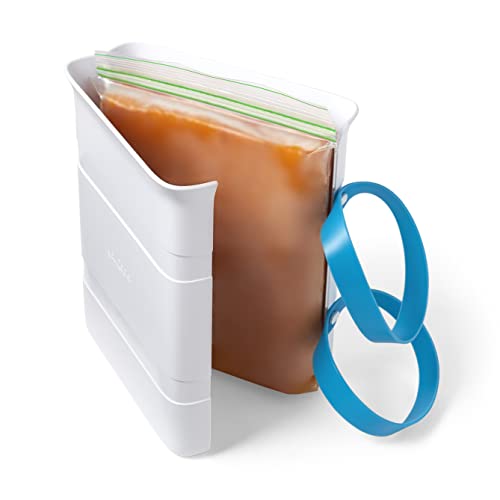 YouCopia FreezeUp Freezer Food Block Maker, 6 Cup, Meal Prep Bag Container to Freeze Soup and Leftovers - size: 6-Cup Capacity, style: Food Block Maker