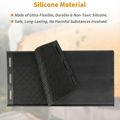 Beeswax Foundation Press Mold Silicone 1 Pack, 5.4mm Honeycomb, Non-Stick Reusable Beeswax Sheets Mold for Candle Making, Flexible and Foldable