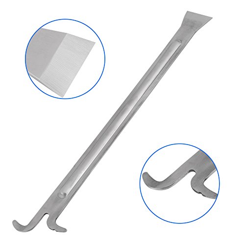 Hive Tool, Beekeeping Supplies, 390mm Stainless Steel Extra Long Beehive Cleaning Scraper for Beekeeper, Beginners, Bee