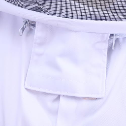 Full Body Beekeeping Suit Veil Men Beekeeping Suit for Protection XXL White
