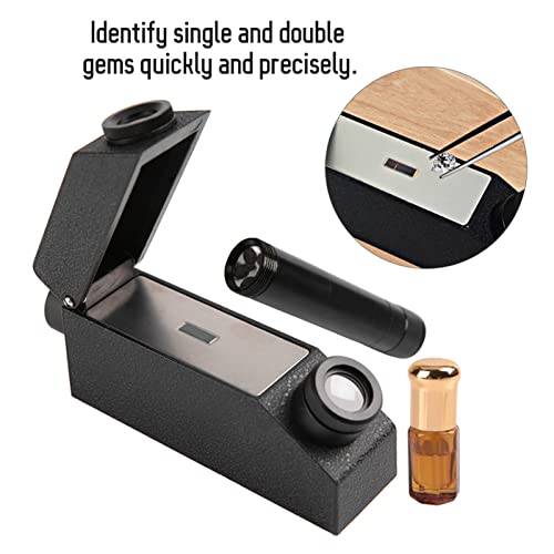 RHG181 Diamond Tester, 1.30-1.81 Jewelry Refractometer, Portable Gem Tester for All Stones Refractometry Testing Tools