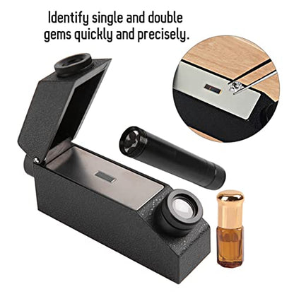 RHG181 Diamond Tester, 1.30-1.81 Jewelry Refractometer, Portable Gem Tester for All Stones Refractometry Testing Tools