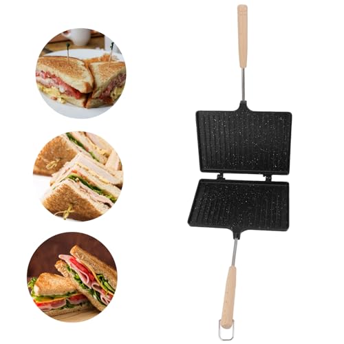 Pie Iron Grilled Cheese Maker with Removable Handle a Non Stick Stovetop Press for Camping and Breakfast