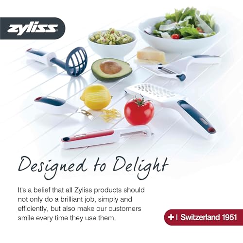 Zyliss Comfort Knife - Japanese Stainless Steel Blade - Non-Slip Contoured Handle for All Hand Sizes - Kitchen Tools with Safety Kitchen Blade Guards - Dishwasher Safe - 5.9" Santoku Knife - size: 5.9"