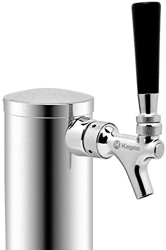 Kegco KC D4743T-Ss Polished Single Faucet Draft Beer Tower, 3" Column, Stainless Steel - size: 1 Faucet