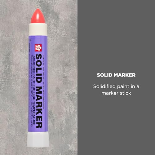 Sakura Solid Paint Markers - Permanent Marker Pens - Window, Wood & Glass Marker - Red Paint - 1 Pack - color: Red Paint