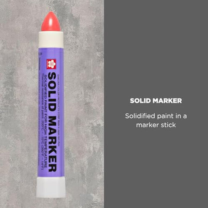 Sakura Solid Paint Markers - Permanent Marker Pens - Window, Wood & Glass Marker - Red Paint - 1 Pack - color: Red Paint