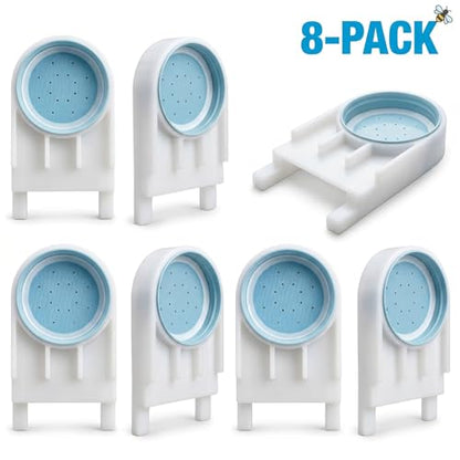 AukBeeFun 6 Pack Bee Feeders for Hives,Leak-Proof Mason Jar Sugar Bee Hive Feeder for Professional or Beginner Beekeepers