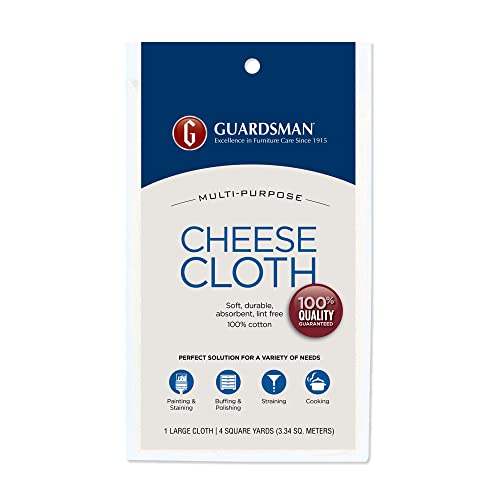 Guardsman Multi-Purpose Cheese Cloth for Painting, Staining, Polishing, Straining, Cooking, Crafts and More, 100% Cotton (Pack of 12) - size: (Pack of 12)