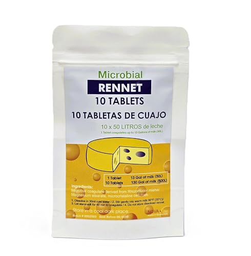 RENNET TABLETS/CUAJO TITANIUM / 6 TABLETS / 6 PASTILLAS / 6 TABLETTES