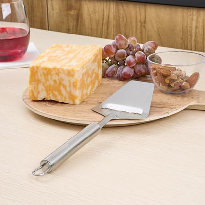 Restaurantware Stainless Steel Handheld Cheese Slicer - German Standard Cheese Cutter with Sharp Blades, Dishwasher Safe - Heavy Duty Plane Cutter for Butter, Parmesan, Cheddar