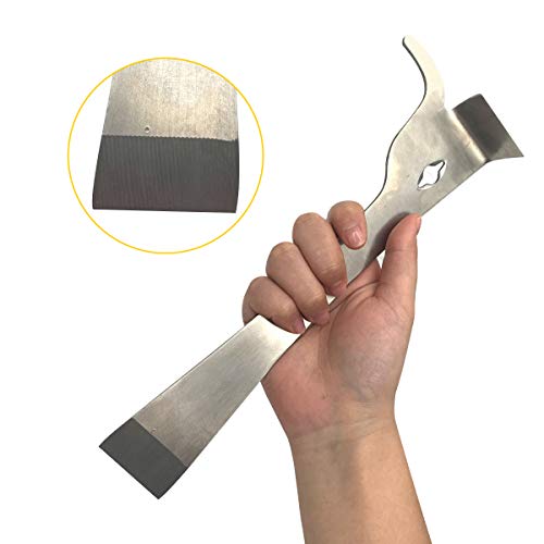 Hive Scraper Tool 2pcs J-Hook Stainless Steel Beekeeping Tool | Hive Frame Lifter Scraper Knife for Beekeepers Bee Hive Box Supplies Equipment Heavy Duty