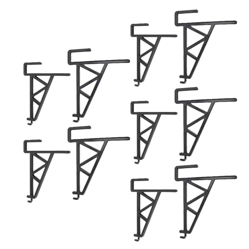 ANGGREK Beehive Frame Holder Grip, Beehive Inspection Bracket Lightweight Sturdy 10pcs for Honey Harvesting (Black) - color: Black