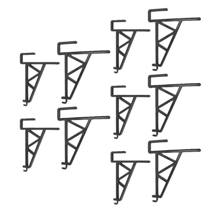 ANGGREK Beehive Frame Holder Grip, Beehive Inspection Bracket Lightweight Sturdy 10pcs for Honey Harvesting (Black) - color: Black