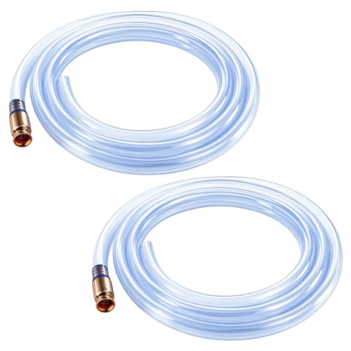 wadoy Shaker Siphon Hose 1/2" 10ft,Gas Siphon Pump for Gasoline/Fuel/Water Transfer,Safety Self Priming Hose (2 Pack) - size: 2 Pack 10FT
