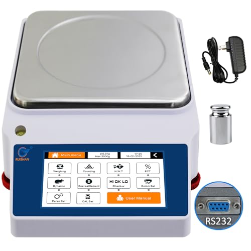 5kg x 0.01g Smart Lab Analytical Balance - 5 Modes, 19 Units & Custom Units - size: 5000 g/0.01 g (6 Weighing Functions)