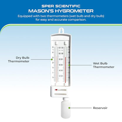 Sper Scientific 736740 Mason's Hygrometer - size: 1 Pack