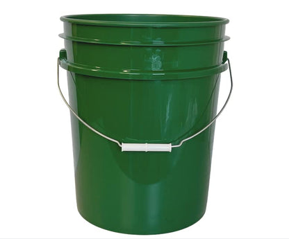 House Naturals 5 Gallon Buckets pails with Screw on Airtight Black Lids - Food Grade - BPA Free -(Pack of 3) Made in USA