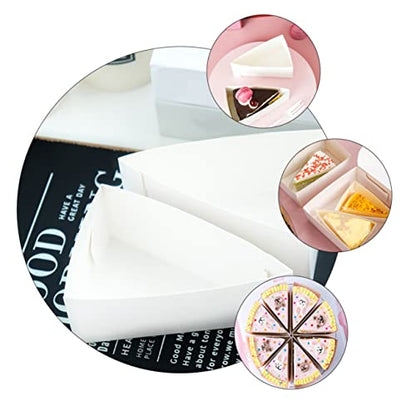 STOBAZA Dessert Storage Boxes 20 Pack Paper Cake Boxes Nonslip Base Ideal for Cheese Cake