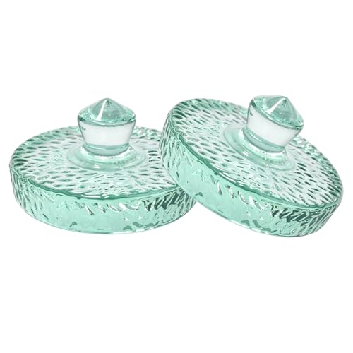 Fermentation Weight Set of 2,Glass Fermenting Weights for Large Gallon Jars,3.5 inch Fermentation Weights with Easy Grip Handle for Sauerkraut,Pickles - size: Small