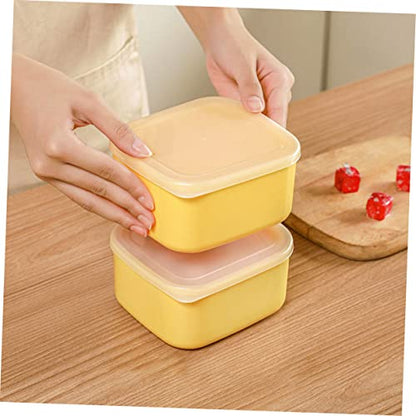 2Pcs Large Cheese Storage Boxes with Lids for Fridge Airtight Dairy and Meat Keeper Containers Freshness Preservation for Sliced Cheese and Food Storage in Kitchen